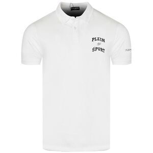 Plein Sport Mens Small Logo Breathable Polo Shirt / White